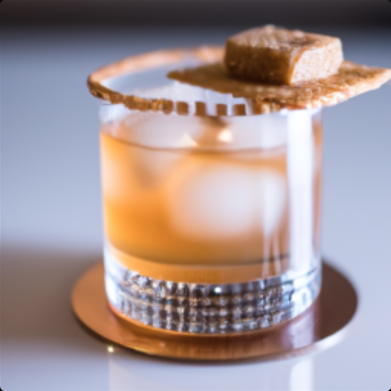 Biscoff cookie flavored Old Fashioned cocktail