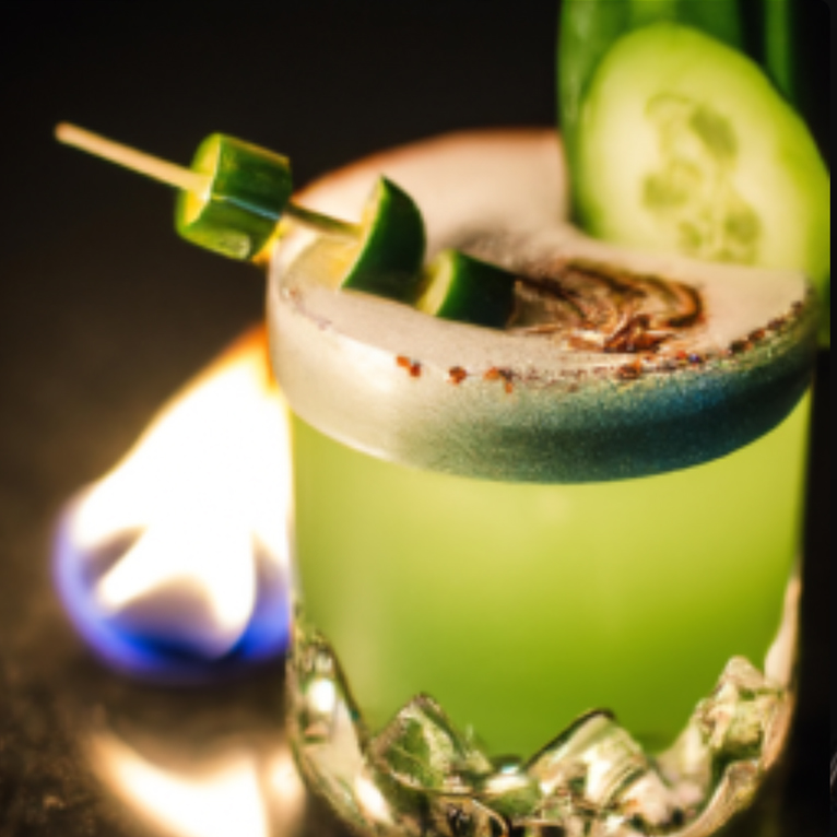 Smokey Heat Margarita cocktail