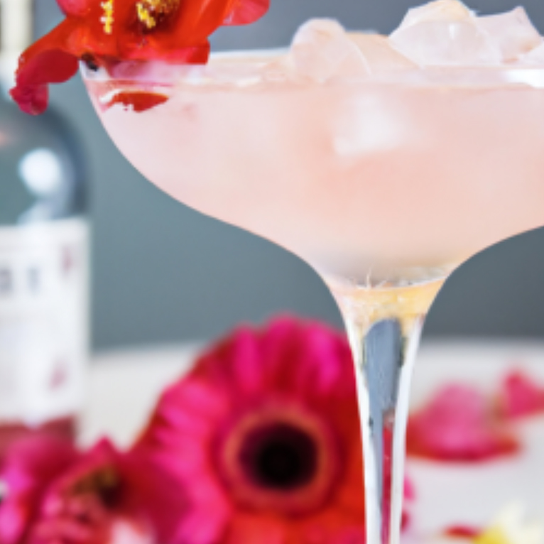 Frosted Blossom Martini cocktails