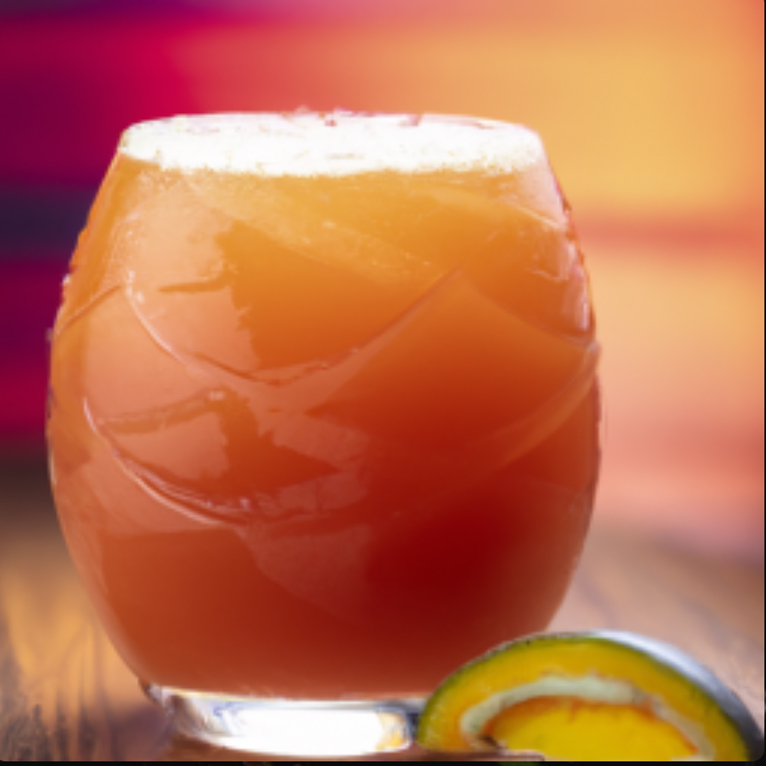 Mamey Sunset cocktail