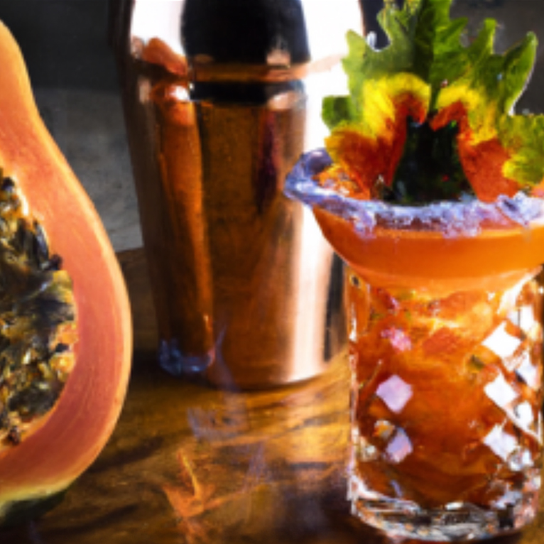 Papaya Inferno cocktail