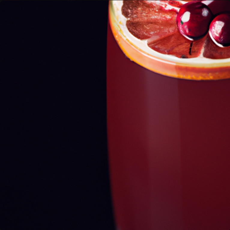 A festive glass of Cranberry Spice Sangria featuring red wine, cranberry juice, fresh cranberries, and orange slices, surrounded by warm holiday spices.Cranberry Spice Sangria with red wine, cranberries, and warm spices, garnished with orange slices and cranberries.