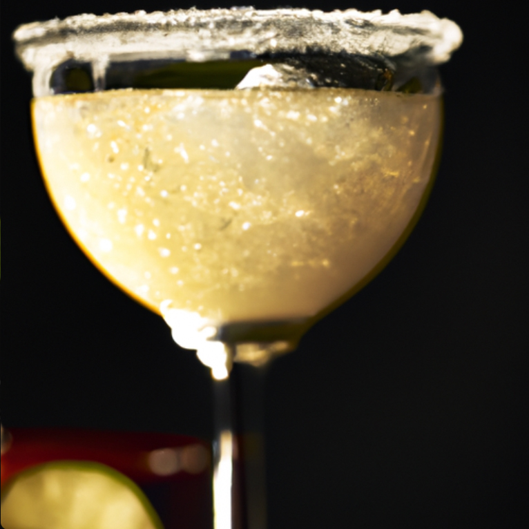 Champagne Margarita cocktail with a salt-rimmed glass, lime garnish, and festive sparkle—perfect for celebrations.