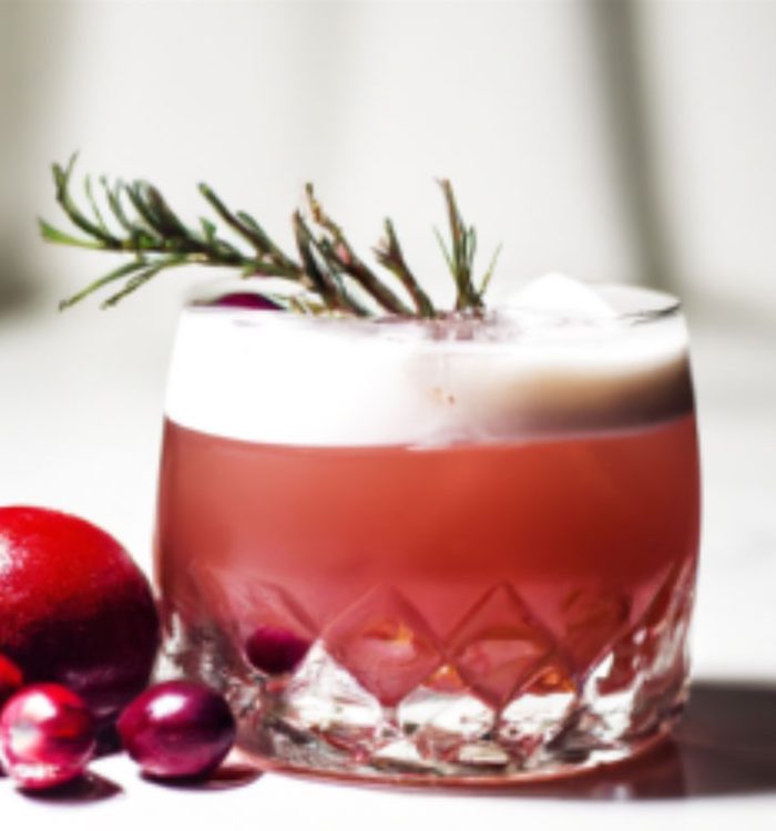 Cranberry Bourbon Sour