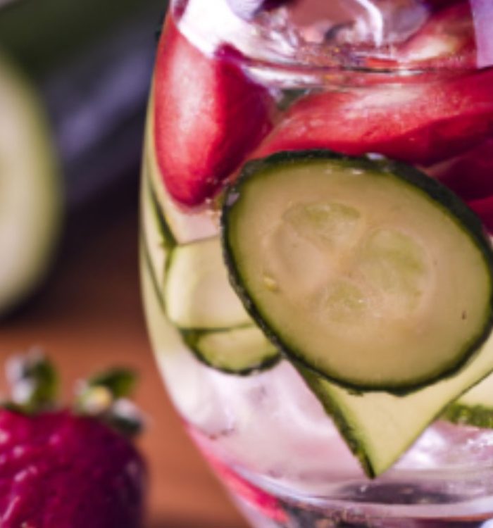 Strawberry Cucumber Gin Smash